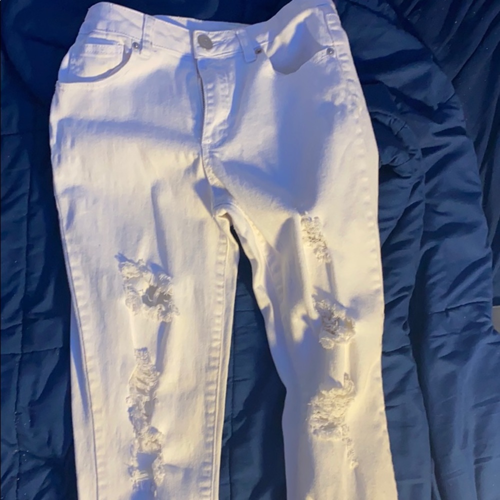High Rise white skinny jeans from Rue21